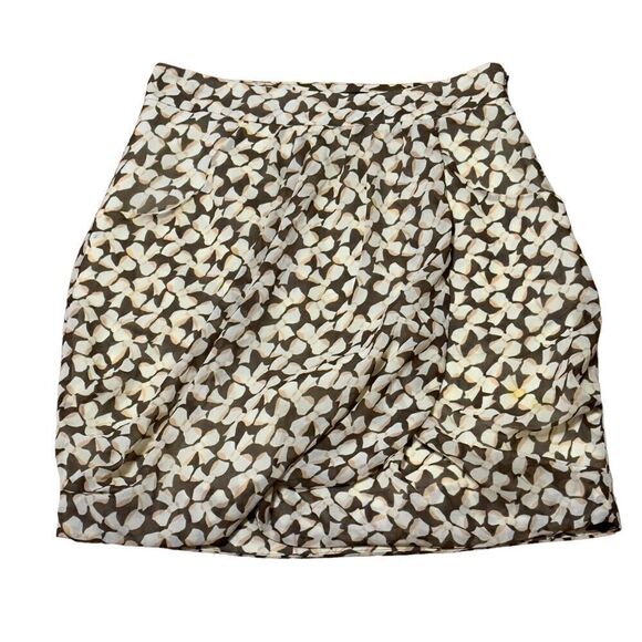 Banana Republic Factory Bubble Hem Front Faux Wrap Mini Skirt Size 2 - Picture 1 of 14